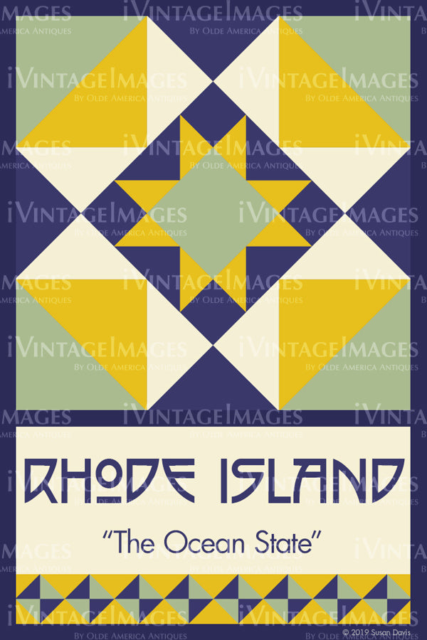 Rhode Island State Quilt Block Design by Susan Davis - 39