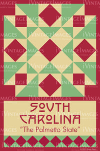 South Carolina State Quilt Block Design by Susan Davis - 40