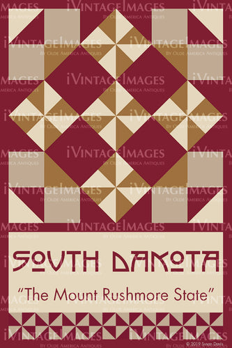 South Dakota State Quilt Block Design by Susan Davis - 41