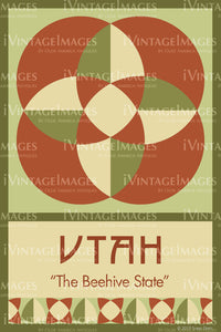 Utah State Quilt Block Design by Susan Davis - 44