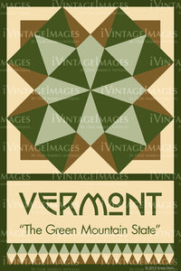 Vermont State Quilt Block Design by Susan Davis - 45