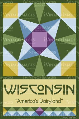 Wisconsin State Quilt Block Design by Susan Davis - 49