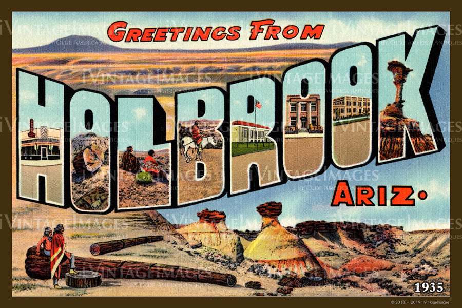 Holbrook Large Letter Postcard 1935 - 009