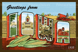 Iowa Postcard 1935 - 001