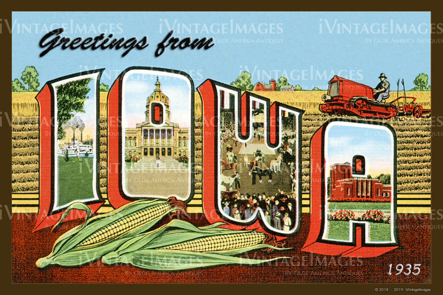Iowa Postcard 1935 - 001