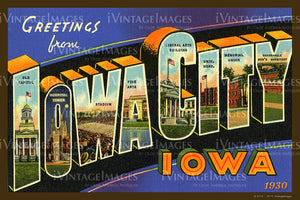 Iowa City Postcard 1930 - 013