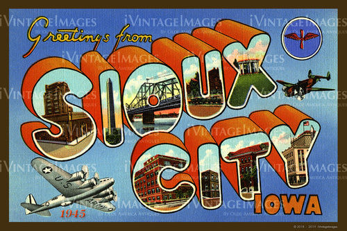 Sioux City Postcard 1945 - 016