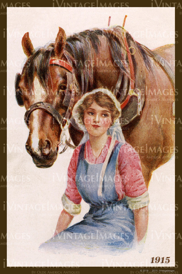 Woman and Horse 1915 - 048