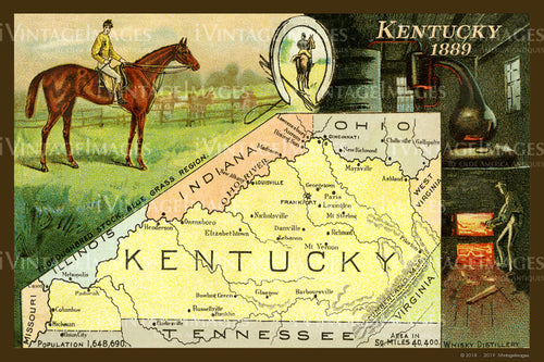Kentucky Map 1889 - 020