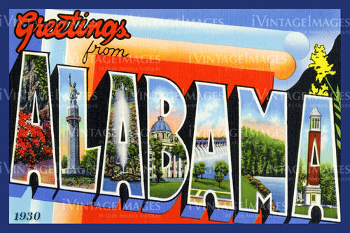 Alabama Large Letter 1930 - 001