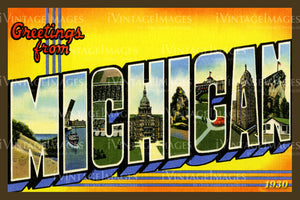 Michigan Large Letter 1930 - 022