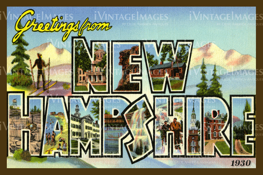 New Hampshire Large Letter 1930 - 029
