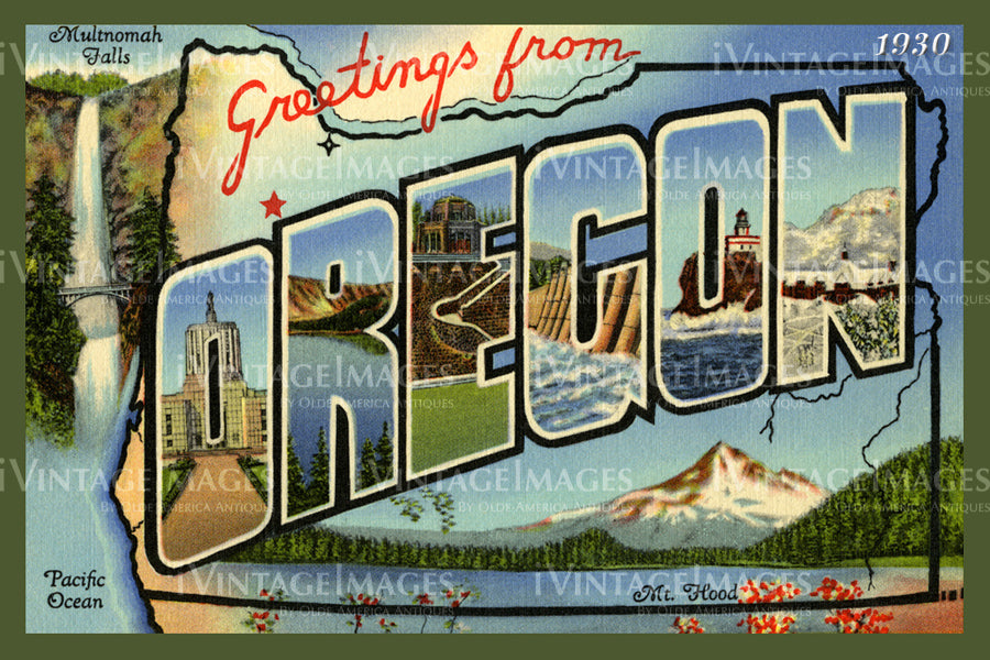 Oregon Large Letter 1930 - 037