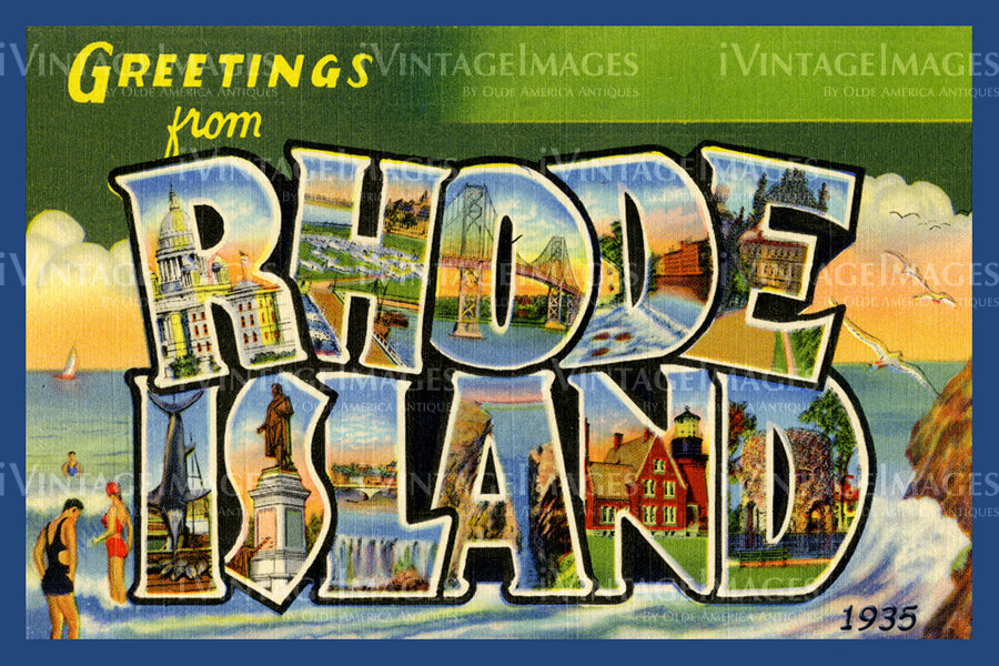 Rhode Island Large Letter 1930 - 039