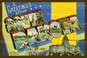 South Dakota Large Letter 1930 - 041