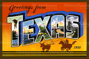 Texas Large Letter 1930 - 043