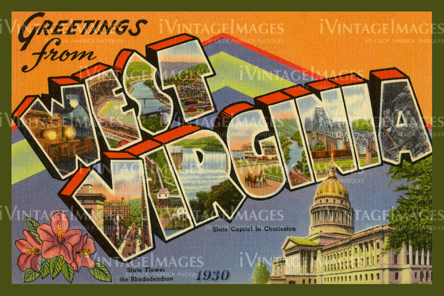West Virginia Large Letter 1930 - 048