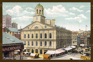 Faneuil Hall Postcard 1900 - 012