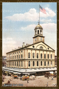 Faneuil Hall Postcard 1910 - 013