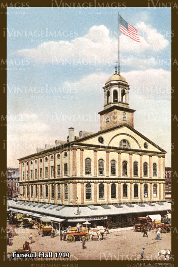 Faneuil Hall Postcard 1910 - 013