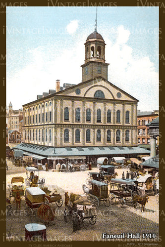 Faneuil Hall Postcard 1910 - 014