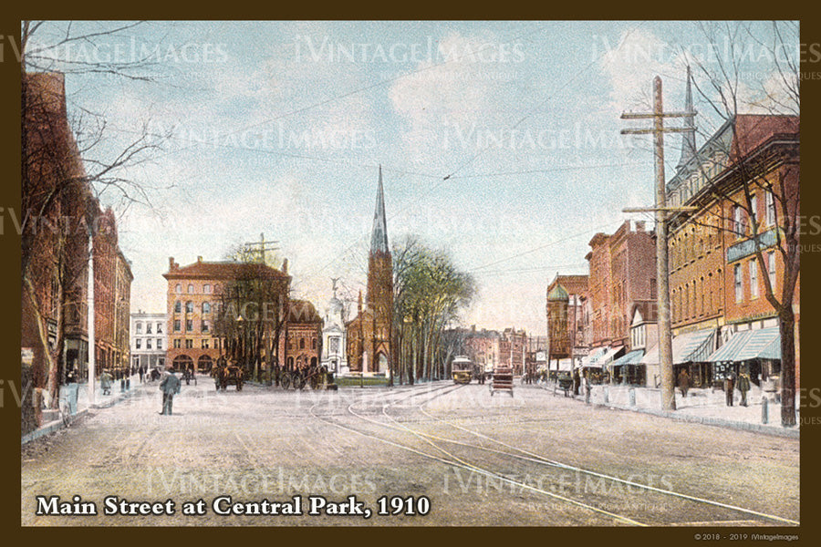Boston Main Street Postcard 1910 - 017