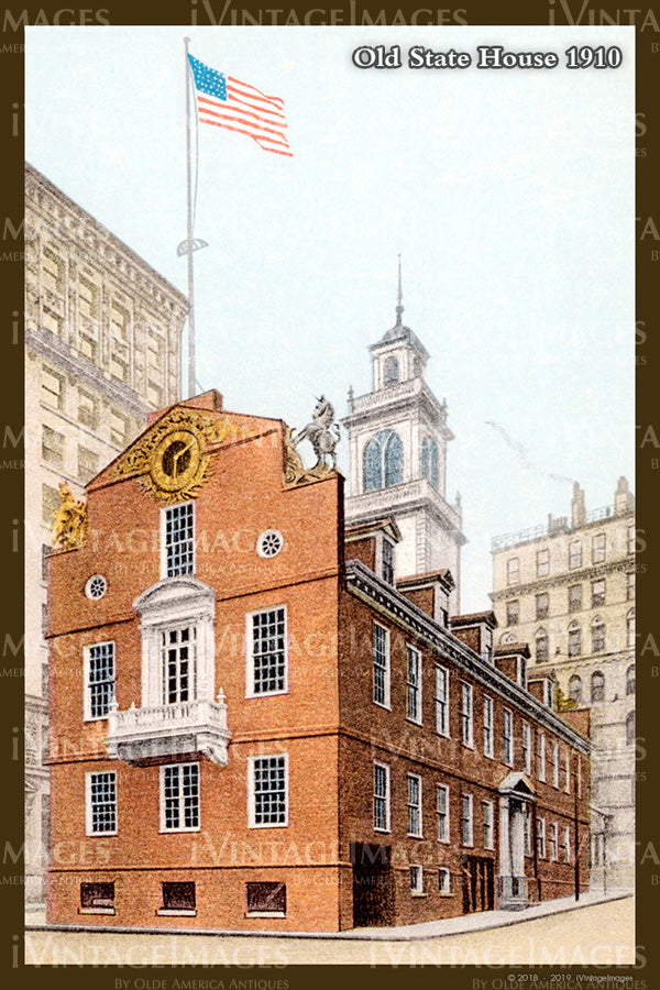 Old State House Postcard 1910 - 020