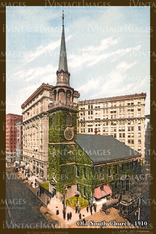 Old South Church Postcard 1910 - 023