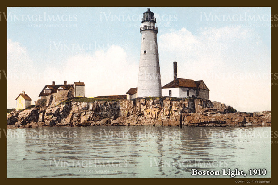 Boston Light Postcard 1910 - 027