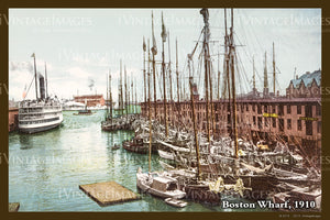 Boston Wharf Postcard 1910 - 030