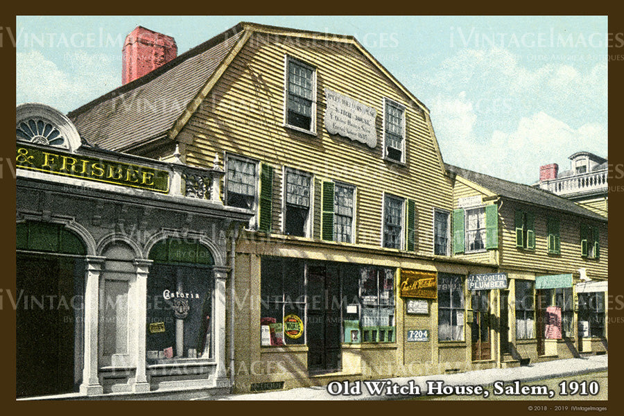 Old Witch House Postcard 1910- 089