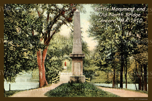 Old North Bridge Postcard 1910- 091