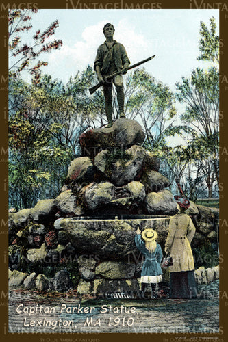 Capital Parker Statue Postcard 1910- 094