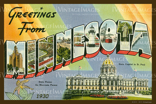 Minnesota Large Letter 1930 - 002