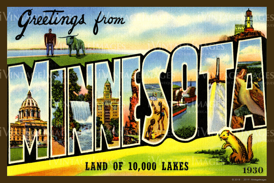 Minnesota Large Letter 1930 - 003