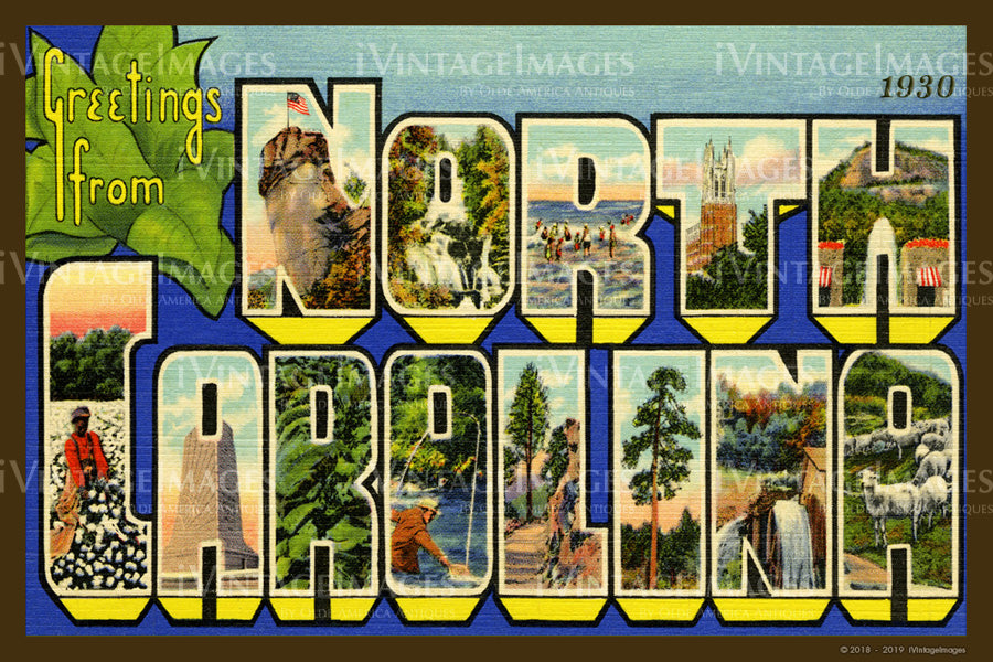 North Carolina Large Letter 1930 - 002