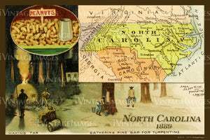 North Carolina Map 1889 - 032