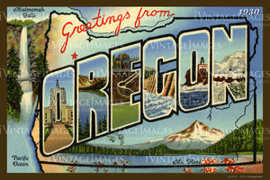 Oregon Large Letter 1930 - 001