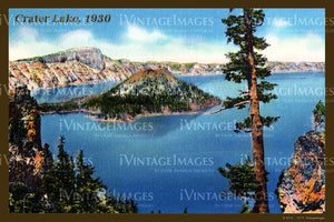 Crater Lake Postcard 1930 - 004