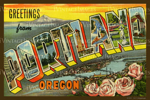 Portland Large Letter Postcard 1930 - 006