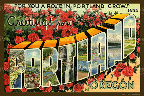 Portland Large Letter Postcard 1930 - 007