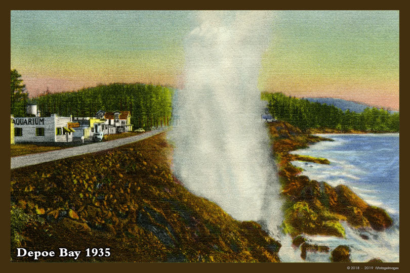 Depoe Bay Postcard 1935 - 025