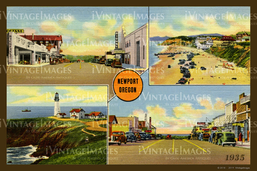 Newport Postcard 1935 - 027