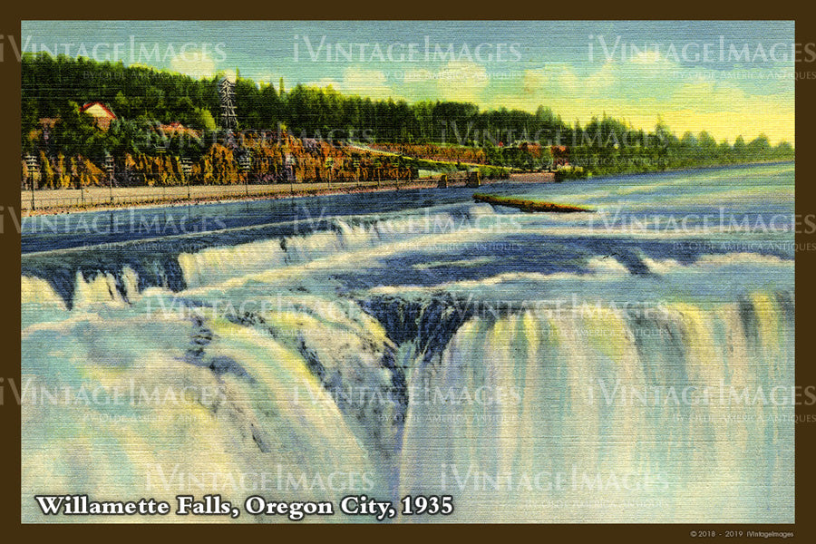 Willamette Falls Postcard 1935 - 047