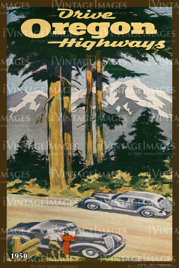 Drive Oregon Highways Cover 1950 - 057