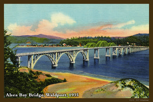 Alsea Bay Bridge Postcard 1935 - 041