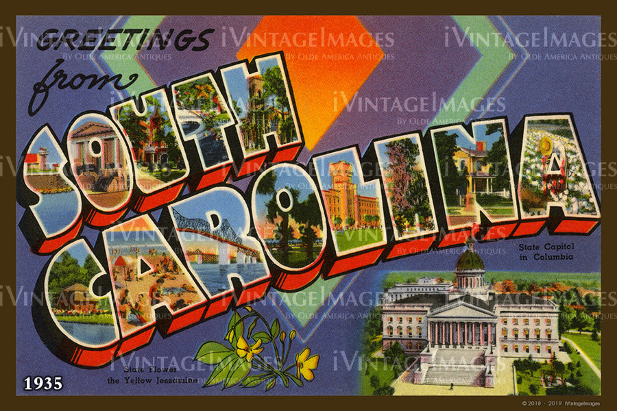 South Carolina Large Letter 1935 - 002