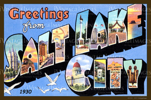 Salt Lake City Large Letter 1930 - 006