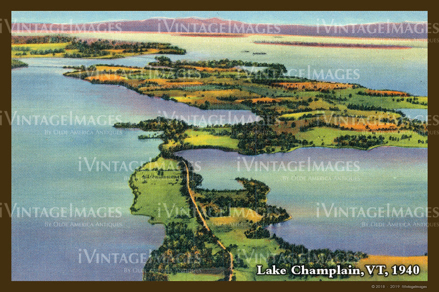Lake Champlain Postcard 1940 - 019