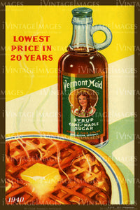 Vermont Maid Maple Sugar Print 1940 - 031
